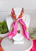 This neck scarf necklace set is the ultimate trendy, throw-on-and-go accessory for summer! Featuring a colorful abstract print scarf paired with a gold textured heart necklace and a dainty gold chain, it gives you that perfectly layered look with zero effort. It’s such a fun way to elevate even your simplest outfits—just add it to a tank or dress and you’re instantly styled. Lightweight and easy to wear, this piece brings a mix of chic and playful that feels so current. 