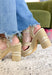 Meet your new warm-weather favorite! This neutral platform sandal by Beach by Matisse blends effortless style with all-day comfort. Contrast stitching highlights the beautifully woven upper, adding subtle detail that makes this pair feel extra special. The chunky platform and block heel give you that little boost while still feeling stable and easy to walk in. Finished with a cushioned footbed and adjustable buckle strap, this sandal is designed to keep you comfortable and secure from brunch dates to e
