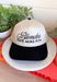 This trucker hat is bringing the attitude—in the best way! Featuring “Blondes Have More Fun” embroidered across the front, it’s the perfect mix of playful and a little bold. The tan base with a black bill keeps it easy to style, while the statement graphic does all the talking. Whether you're heading out for errands, a casual day with friends, or just embracing your blonde era, this hat adds that fun finishing touch. 