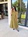 Meet your new throw-on-and-go favorite with this olive utility-inspired midi dress from Entro. The classic olive color keeps it versatile, while the zipper-front closure and adjustable waist give it a sporty, modern feel. A bubble hem adds shape and a fun unexpected finish, while the sleeveless silhouette makes it easy to wear now and layer as the temperatures cool down. Complete with convenient side pockets, this dress is ready for busy workdays, weekend plans, travel days, and everything in between.