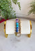 The easiest way to add a fun pop of color to your everyday look! This set of two pull-on bracelets is designed for effortless styling, featuring one colorful beaded bracelet with a sparkling crystal charm embellishment and one classic gold beaded bracelet. Wear them together for a perfectly layered look, or style each one on its own to complement any outfit. 