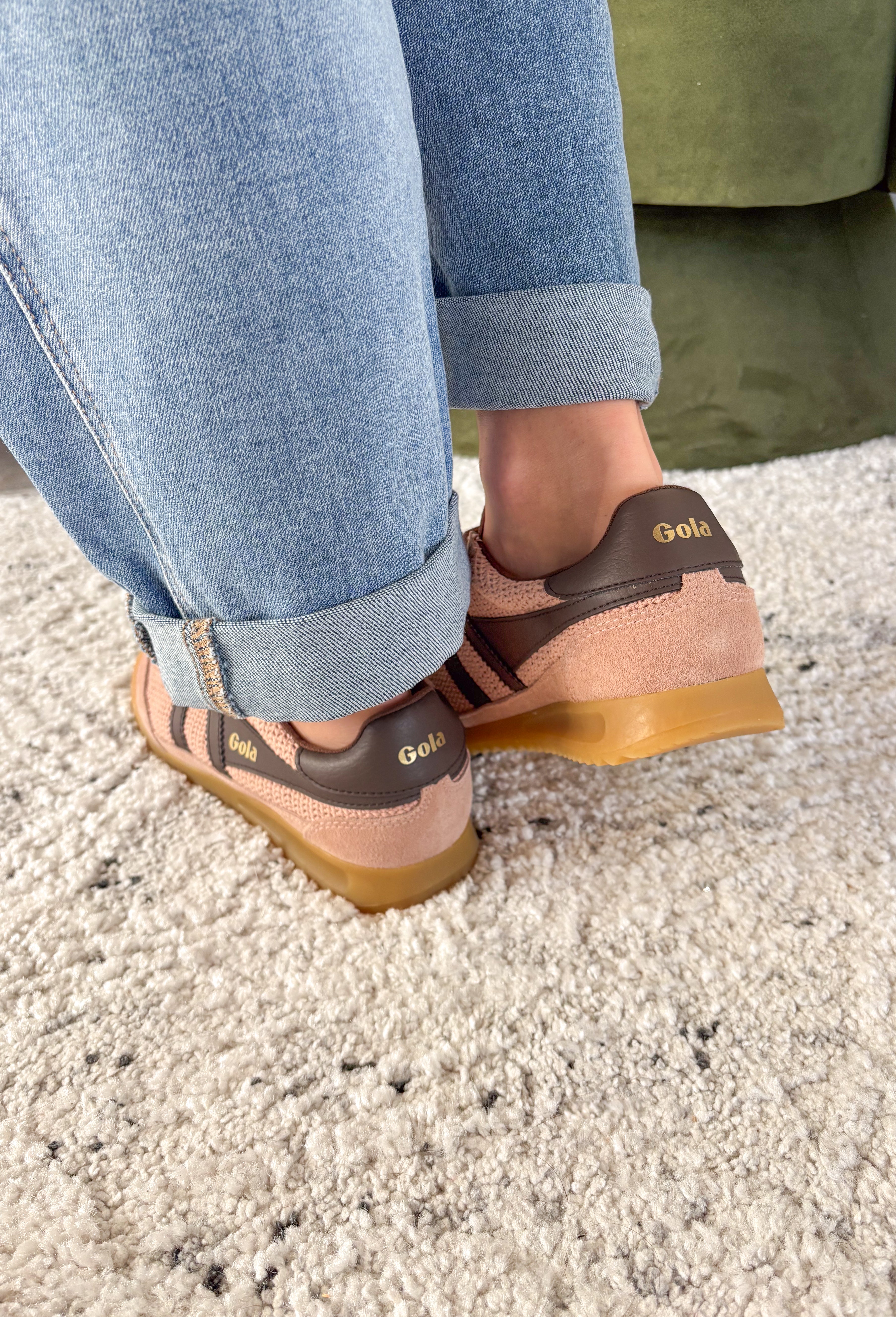 Fresh, versatile, and full of retro charm—Gola’s Tornado Zephyr is ready to take you through every season. This reimagined take on Gola’s best-selling Tornado silhouette features a woven crochet-style upper that feels light and unique. Designed in a cameo and dark brown colorway, it’s finished with a slight wedge gum sole that gives a subtle lift and a nod to vintage sneaker style. Whether you’re pairing them with dresses, denim, or athleisure, these sneakers are the perfect mix of comfort and throwback fla