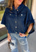 Give your everyday layers a fresh update with this dark wash denim jacket from Entro. The rich denim wash brings a classic feel to the relaxed, draped silhouette, making it an easy piece to throw on when your outfit needs a little something extra. Snap buttons down the front keep the look casual, while chest pockets and additional front pockets add functional detail. Snap button closures at the sides give the design an unexpected finishing touch while complementing its easygoing shape. 