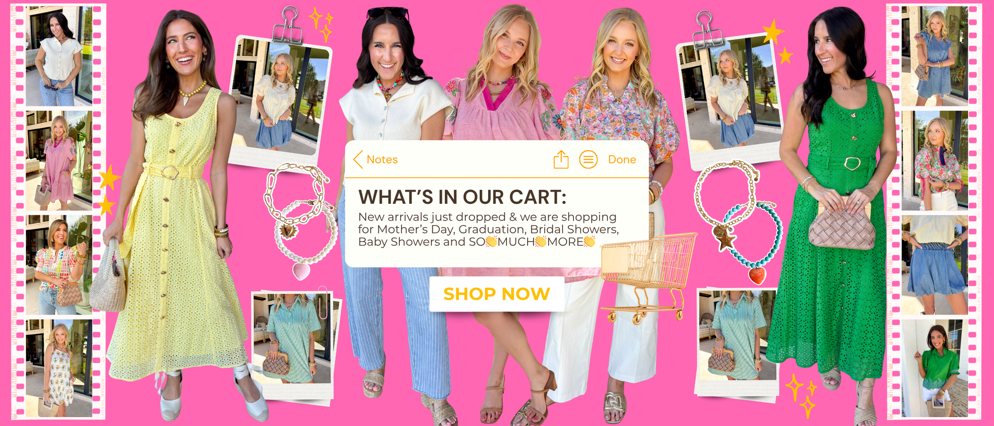 What’s in our Cart:New arrivals just dropped & we are shopping for Mother’s Day, Graduation, Bridal Showers, Baby Showers and SO👏MUCH👏MORE👏