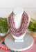 Add a pretty pop of purple to your look with this eye-catching layered beaded necklace. Featuring seven strands of light purple beads, this chunky statement piece creates a full, dimensional look that makes even the simplest outfit feel a little more fun. The faux leather backing helps keep each layer beautifully arranged, while the magnetic closure makes it easy to put on and take off. It’s the perfect finishing touch for sweaters, dresses, blouses, and everyday basics.