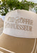 This neutral trucker hat with tan accents is a must-have for all the iced coffee lovers out there. Featuring “Iced Coffee Connoisseur” embroidered across the front, it adds a fun, laid-back touch to your everyday outfits. The neutral color palette keeps it easy to style, while the adjustable back offers a comfortable, custom fit for all-day wear. Perfect for coffee runs, casual days, and sunny spring outings, this hat is equal parts playful and practical.