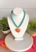 Bright, playful, and full of personality! This turquoise beaded necklace features a vibrant orange heart pendant that adds the perfect pop of color. The combination of the cool turquoise beads and the bold heart charm creates a fun, eye-catching look that instantly brightens any outfit. Lightweight and easy to style, this necklace looks just as cute worn on its own as it does layered with your favorite chains and beaded pieces. 