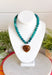 Fun, playful, and full of personality!&nbsp;This necklace features teal beading paired with a brown heart pendant for the perfect touch of contrast. Lightweight and easy to style, this necklace looks just as cute worn on its own as it does layered with your favorite chains and beaded pieces. It’s the perfect finishing touch for adding a subtle pop of color to your everyday outfits.