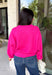 Every wardrobe needs a classic sweater you'll reach for season after season, and this cozy knit from Double Zero is just that. Designed in a bold fuchsia hue, this timeless sweater is effortlessly versatile and easy to style with all your favorite fall pieces. Ribbed detailing at the neckline, cuffs, and hem adds a polished finish, while the ultra-soft knit keeps you warm and comfortable without feeling bulky. 