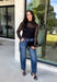 Meet the layering piece that adds a pretty touch to all your cooler-weather outfits. This black lace top from Hyfve features an allover lace design and mock neckline, giving even the simplest sweater, vest, or dress a little extra texture. The long sleeves are perfect for peeking out from underneath your favorite layers as the weather shifts from late fall into winter. A touch of spandex gives the fabric comfortable stretch, making it easy to wear underneath other pieces without adding bulky layers. 