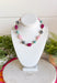 Add the perfect finishing touch to your outfit with this beautifully detailed beaded necklace! Featuring pink, turquoise, marble, and raspberry beads separated by shimmering gold accents, this timeless piece brings just the right amount of color and elegance to your jewelry collection. The 18K gold-dipped finish gives it a polished look that's easy to wear from everyday outings to special occasions, making it a versatile accessory you'll reach for season after season.