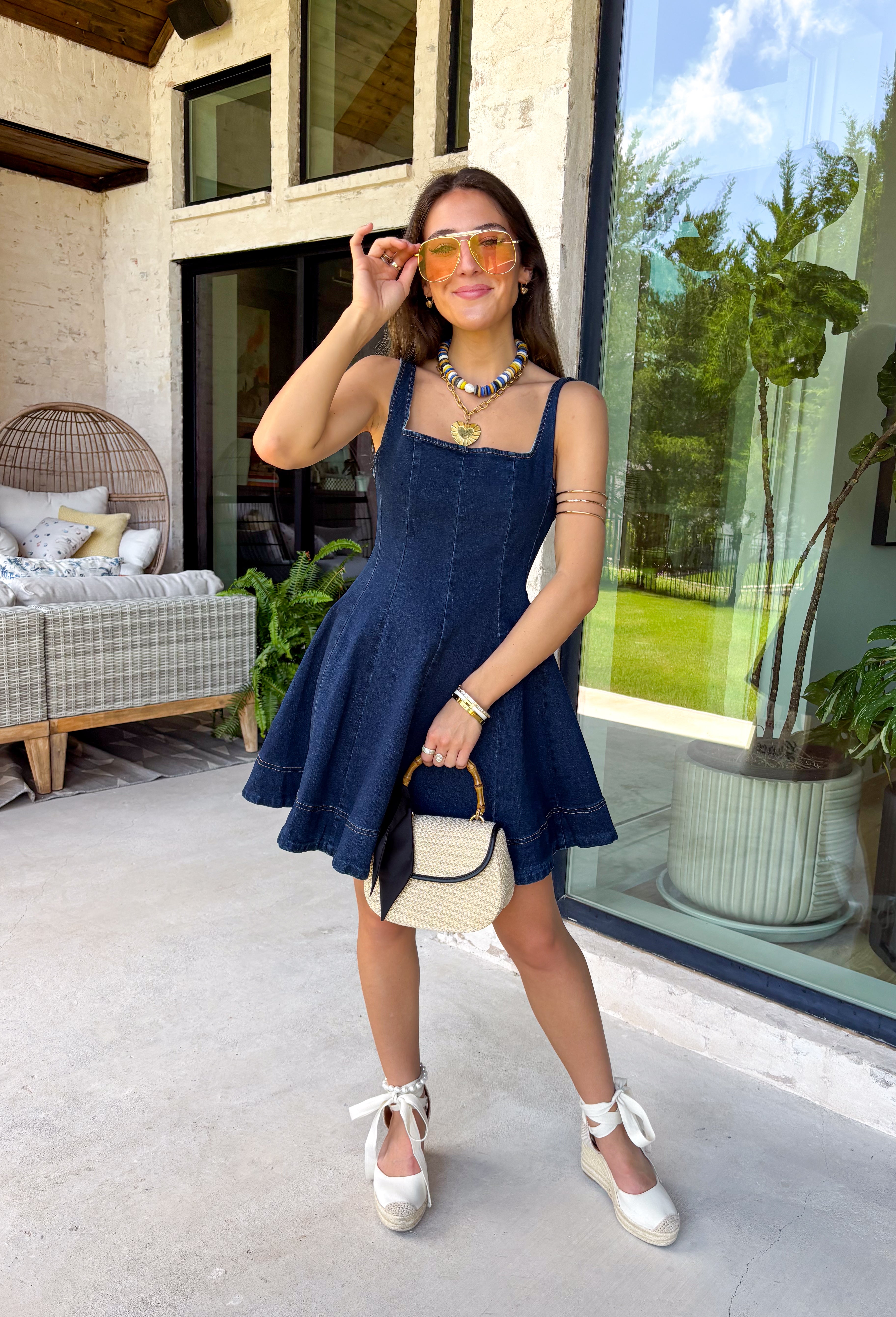 Stay Consistent Denim Dress | Groovy's | Mustard Seed