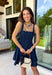 This dark wash denim dress is the kind of timeless staple you'll wear season after season! The flattering A-line silhouette creates an easy, feminine shape, while the rich dark wash gives it a polished feel that's perfect for transitioning into fall. Designed with a sleek zipper closure and a touch of stretch for comfort, this dress is as easy to wear as it is stylish. Whether you're heading to brunch, a football game, or a casual date night, this versatile piece makes getting dressed effortless.