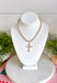 Classic pearls and a meaningful touch come together in this beautiful necklace from Blanche &amp; Co. The gold chain is accented with pearls throughout, creating a timeless look with just the right amount of shine. A pearl cross pendant serves as the centerpiece, adding a sweet expression of faith to the design. Wear it as an everyday reminder or save it for church, celebrations, and special occasions when you want something classic and meaningful.