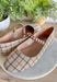 Tea Time Plaid Mary Jane Flat - Groovy's