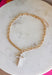 This gold chain necklace with a pearl cross pendant is such a meaningful and timeless piece for summer! The gold chain paired with the soft pearl detail gives it a light, feminine feel that’s easy to wear every day. It’s the kind of piece that adds a subtle touch of faith and style to any outfit—whether you're dressing up for church, heading to brunch, or keeping things casual. Perfect for layering or wearing on its own, this necklace is one you’ll reach for again and again. 