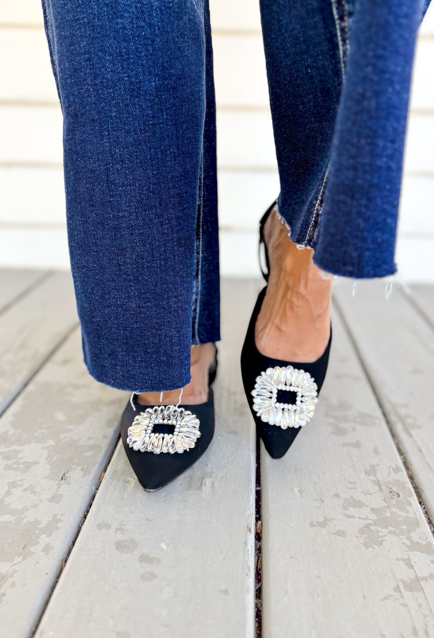 Tint Crystal Embellished Mule - Groovy's