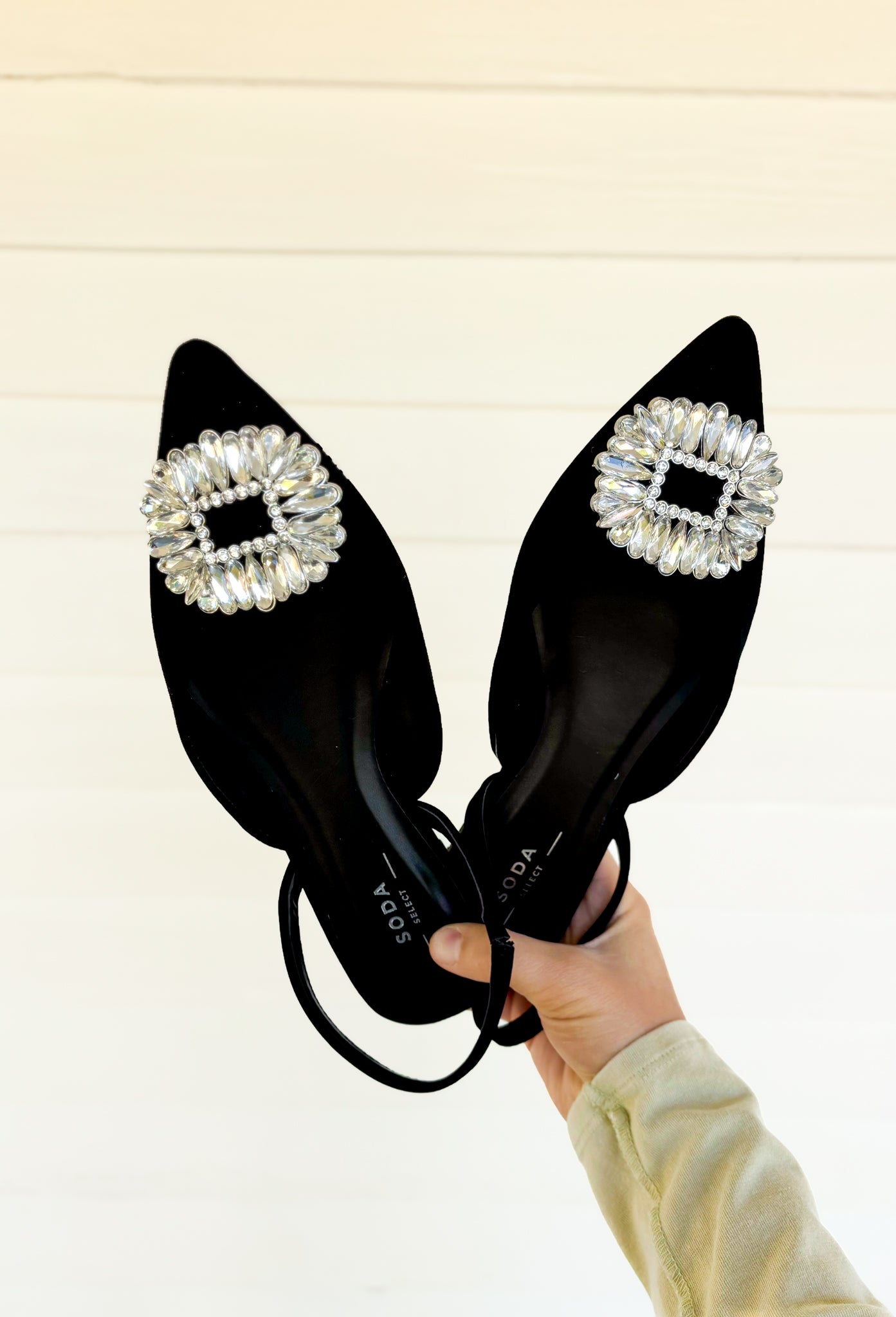 Tint Crystal Embellished Mule - Groovy's