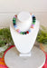 Brighten every outfit with this beautifully handcrafted beaded necklace! Designed with stunning marble beads in blush, lavender, mint, sky blue, emerald, and berry, this colorful accessory brings a playful yet elevated touch to your everyday style. Each handcrafted bead gives the necklace its own unique character, making it a one-of-a-kind piece you'll love wearing season after season. Whether layered with your favorite chain or worn on its own, it's the perfect finishing touch for any look.