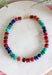 Turn up the color with this bold statement necklace from Treasure Jewels. An electric mix of turquoise, cobalt blue, emerald green, amber, and red beads creates a rich jewel-tone palette that instantly brings an outfit to life. A mix of bead shapes, sizes, and textures gives the necklace even more dimension and makes every color stand out. It’s the perfect piece for adding personality to a simple sweater, dress, or blouse when your outfit needs that one finishing touch.
