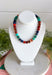 Turn up the color with this bold statement necklace from Treasure Jewels. An electric mix of turquoise, cobalt blue, emerald green, amber, and red beads creates a rich jewel-tone palette that instantly brings an outfit to life. A mix of bead shapes, sizes, and textures gives the necklace even more dimension and makes every color stand out. It’s the perfect piece for adding personality to a simple sweater, dress, or blouse when your outfit needs that one finishing touch.