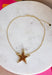 Add a little sparkle to every outfit with this stunning star pendant necklace! Featuring a bold gold star framed by delicate crystal accents, this handcrafted piece is the perfect blend of timeless elegance and modern charm. Whether you're dressing up for a special occasion or adding a little shine to your everyday look, this eye-catching necklace is designed to stand out while remaining effortlessly wearable.