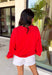 A timeless nod to American pride! This red pullover features “1776” in bold white lettering across the front, making it the perfect piece to celebrate Independence Day and beyond. Classic, patriotic, and easy to style, it’s a go-to for summer holidays, fireworks, and casual days. Made from soft 100% cotton, this pullover is comfortable and breathable while still giving you that cozy feel. 