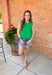 Adore You Top in Green - Groovy's