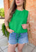 Adore You Top in Green - Groovy's