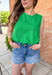 Adore You Top in Green - Groovy's