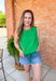 Adore You Top in Green - Groovy's