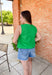 Adore You Top in Green - Groovy's