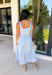 Classic stripes with a pop of color? Yes please! This blue and white striped sleeveless midi dress by Entro is the perfect spring-to-summer piece when you want something easy, flattering, and a little fun. The red contrast trim adds the cutest standout detail, and the v-cut neckline gives it a clean, modern touch that feels effortlessly polished. Just add sandals and sunnies for daytime, or dress it up with wedges and gold jewelry for an easy night-out look.