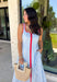 Classic stripes with a pop of color? Yes please! This blue and white striped sleeveless midi dress by Entro is the perfect spring-to-summer piece when you want something easy, flattering, and a little fun. The red contrast trim adds the cutest standout detail, and the v-cut neckline gives it a clean, modern touch that feels effortlessly polished. Just add sandals and sunnies for daytime, or dress it up with wedges and gold jewelry for an easy night-out look.