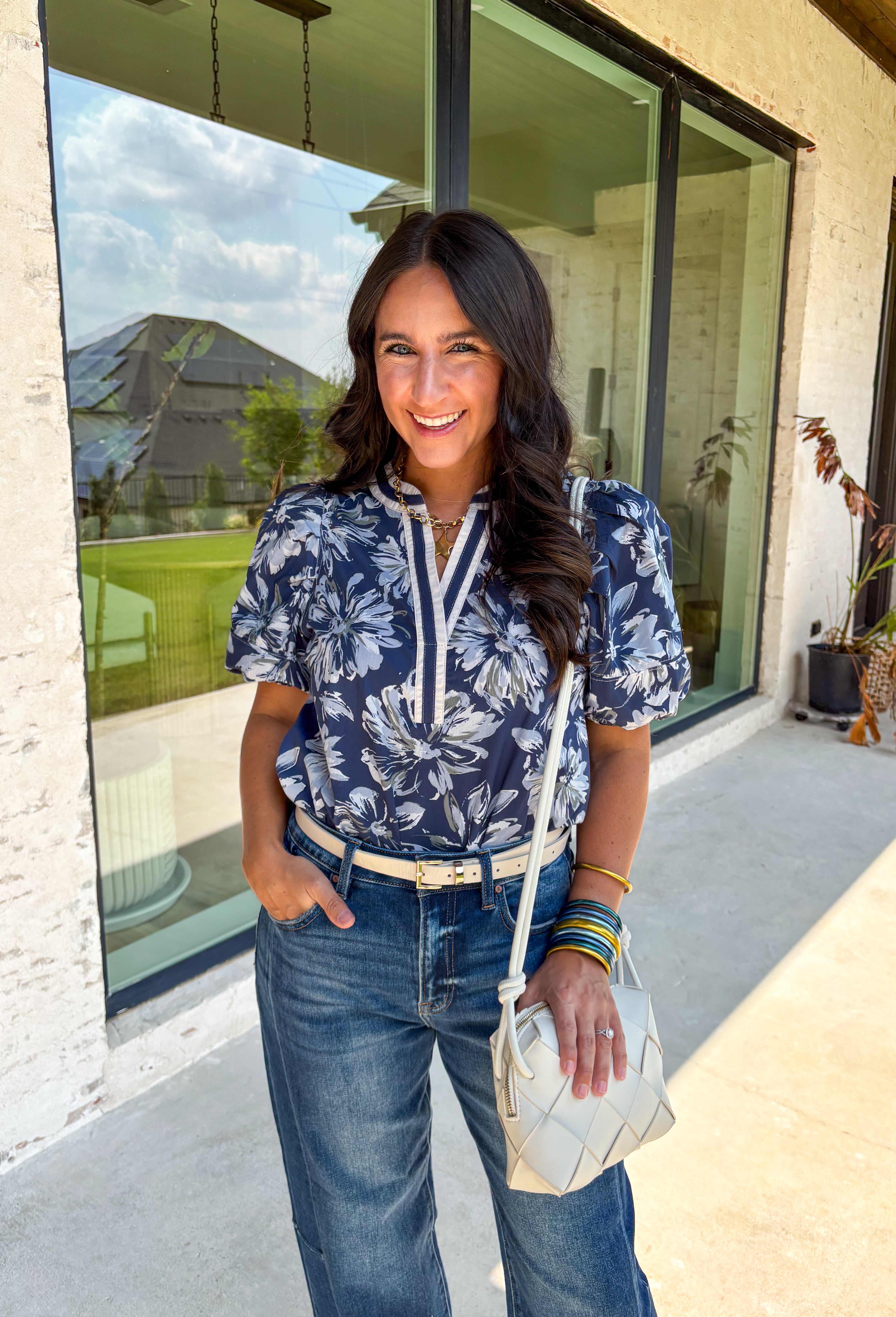 All The Reason Floral Top - Groovy's