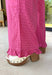 A playful pink palette gives these pants from Twentifourth plenty of personality while still keeping them easy to style. The subtle monochromatic polka dot print adds a fun touch of texture without overpowering the look, while the ruffle hem gives the relaxed silhouette a sweet finishing detail. An elastic waistband with a drawstring keeps them comfortable for all-day wear, and side and back pockets add everyday function. 