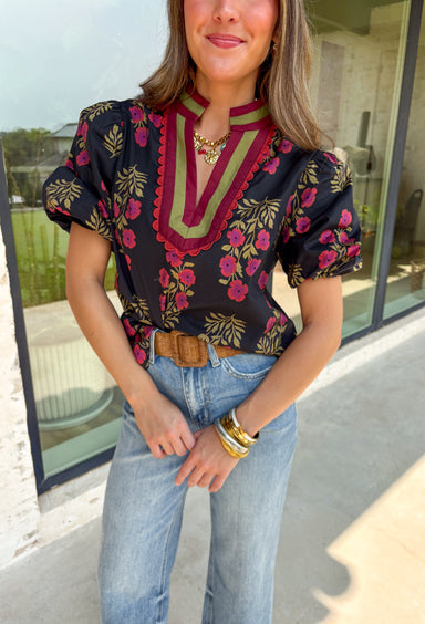 All Your Love Floral Top - Groovy's