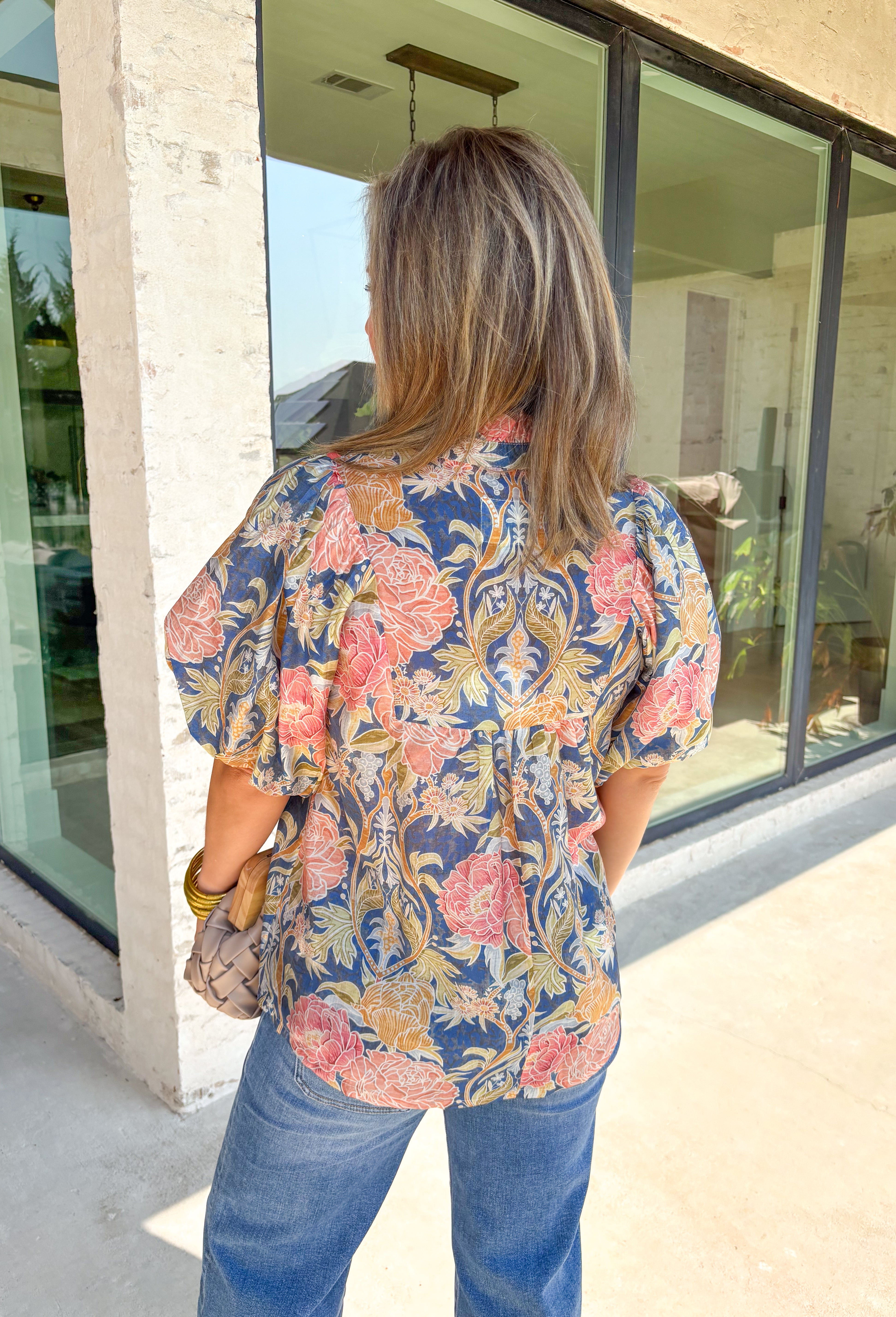 Asking Again Floral Top - Groovy's