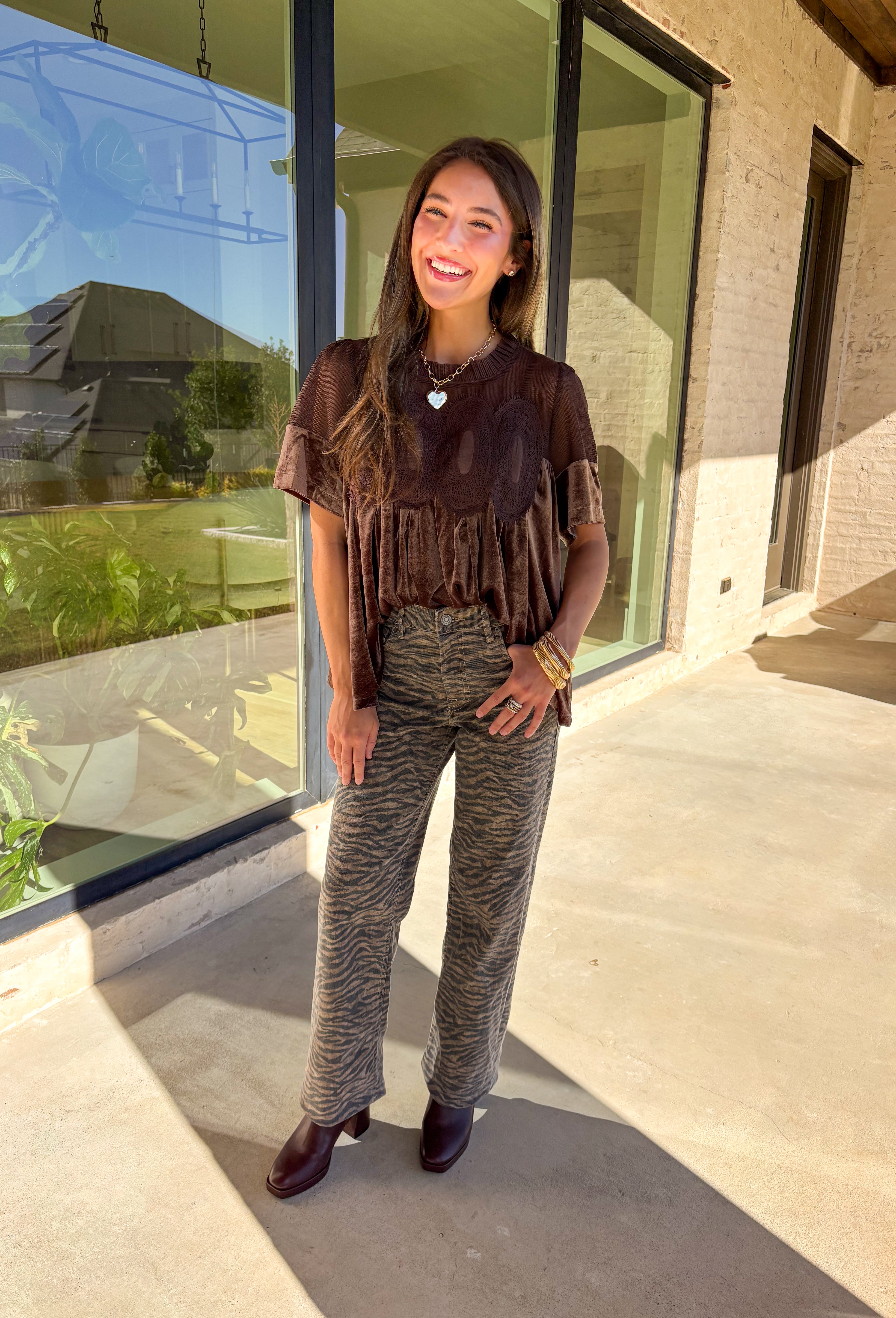 Autumn Encounters Velvet Top - Clothing - Tops - Fate - Groovy's