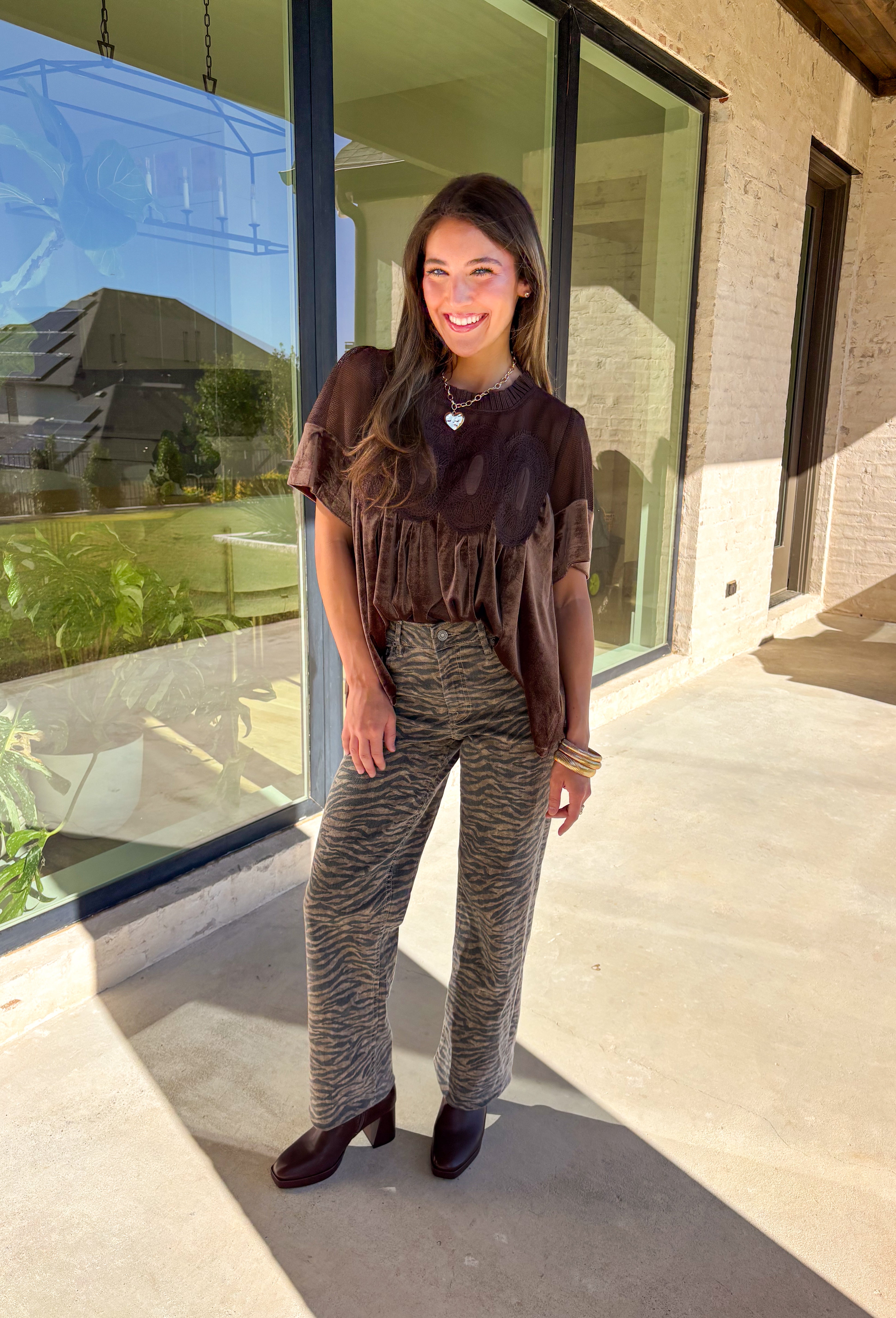 Autumn Encounters Velvet Top - Clothing - Tops - Fate - Groovy's