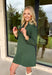 Simple, chic, and oh-so-flattering — this hunter green dress by Entro is a must-have for the season. Designed with a split v-neck and stand collar, it gives off an effortlessly polished vibe that can go from workday to weekend with ease. The soft stretch blend keeps it comfy, while the side pockets add a practical touch. Perfect on its own or layered with a jacket for those crisp fall days.
