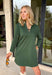 Simple, chic, and oh-so-flattering — this hunter green dress by Entro is a must-have for the season. Designed with a split v-neck and stand collar, it gives off an effortlessly polished vibe that can go from workday to weekend with ease. The soft stretch blend keeps it comfy, while the side pockets add a practical touch. Perfect on its own or layered with a jacket for those crisp fall days.