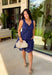 Classic, feminine, and effortlessly flattering! This sleeveless navy eyelet lace dress is the kind of piece you’ll reach for again and again. The intricate eyelet detailing adds texture and charm, while the rich navy color keeps it timeless and easy to style. Designed with smocking along the back for a comfortable, flexible fit and an elastic waist that gently defines your shape, this dress blends beauty with everyday ease. 
