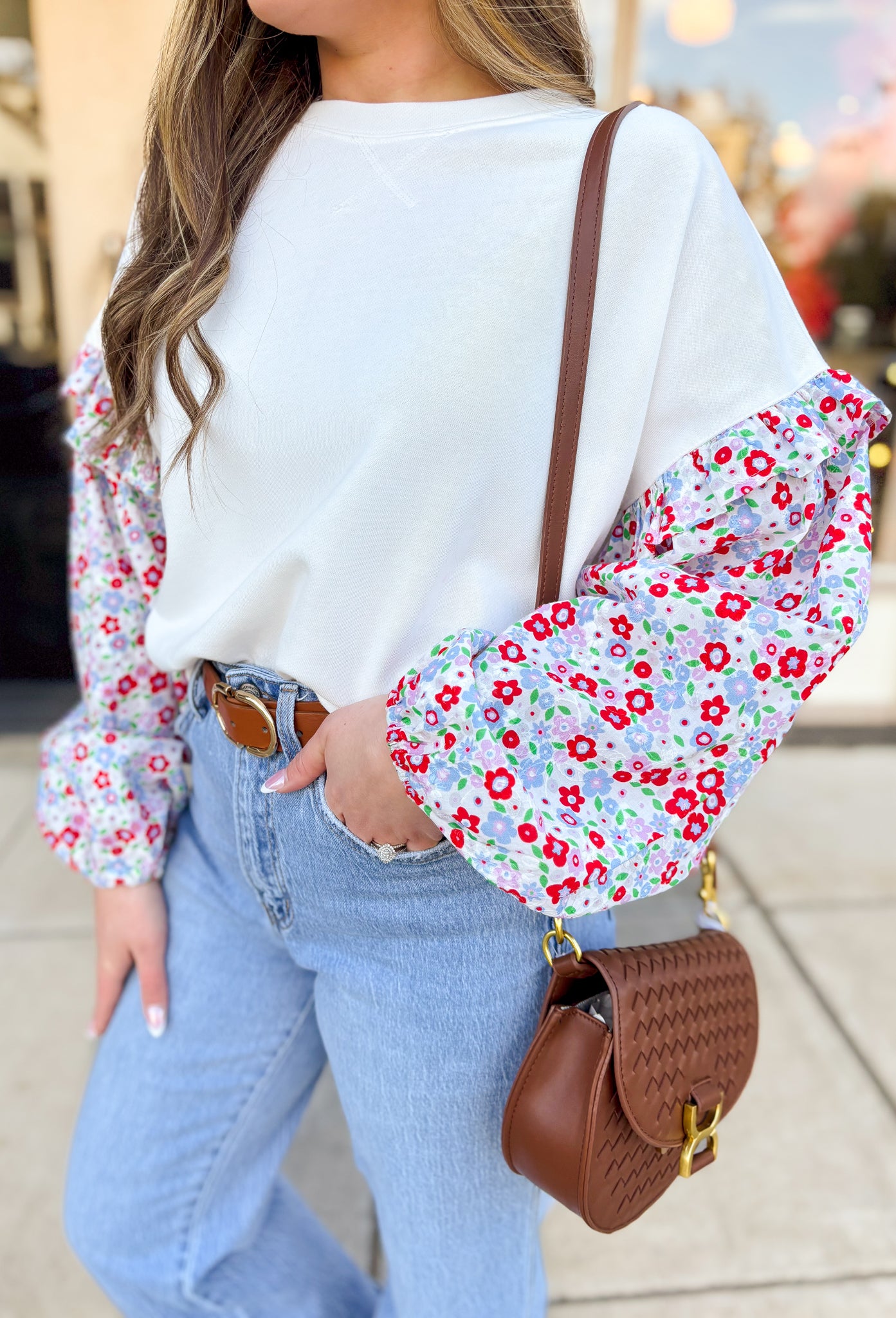 Blooming Charm Ruffle Top