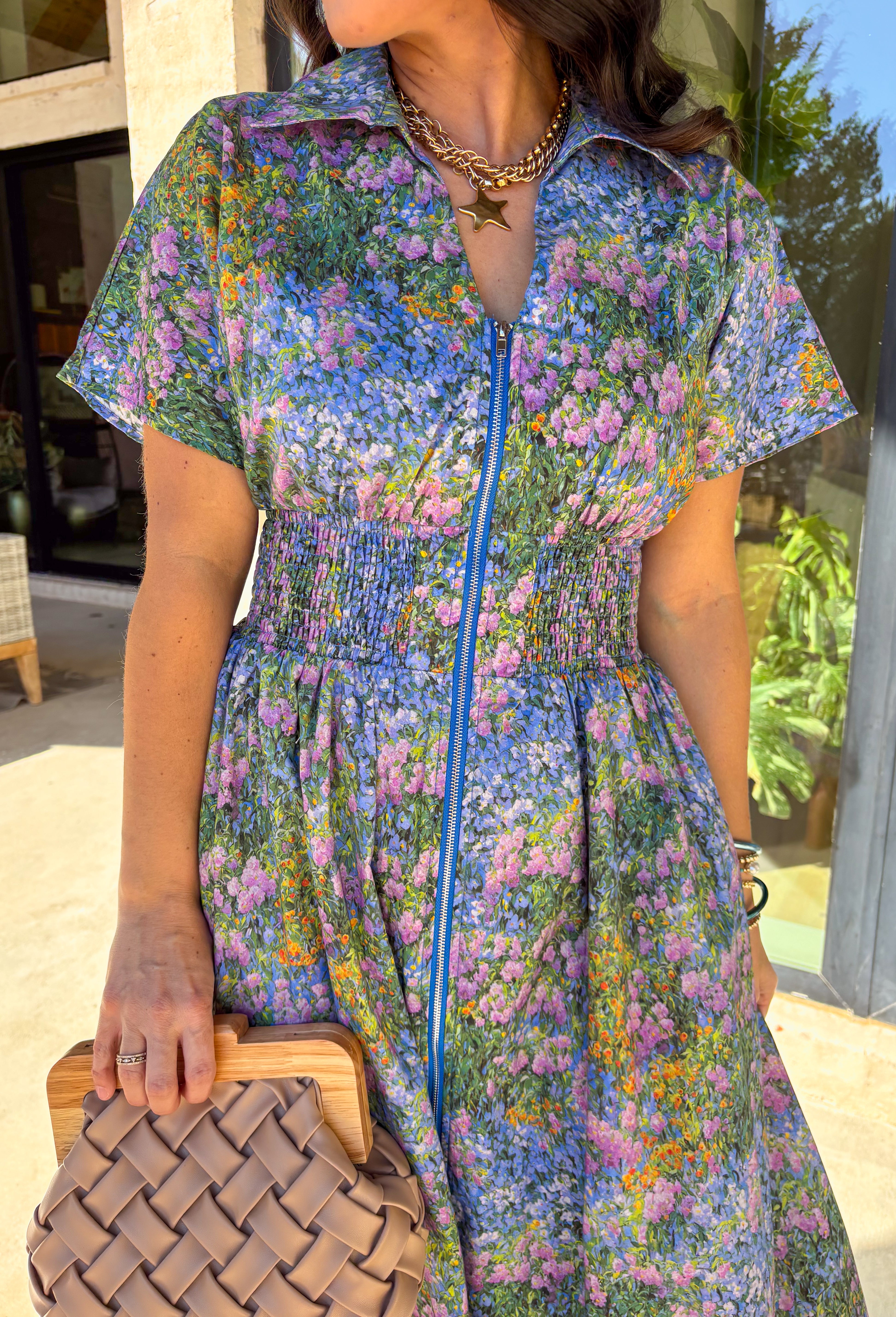 Blooming Daydream Floral Midi Dress - Clothing - Dresses - Entro - Groovy's