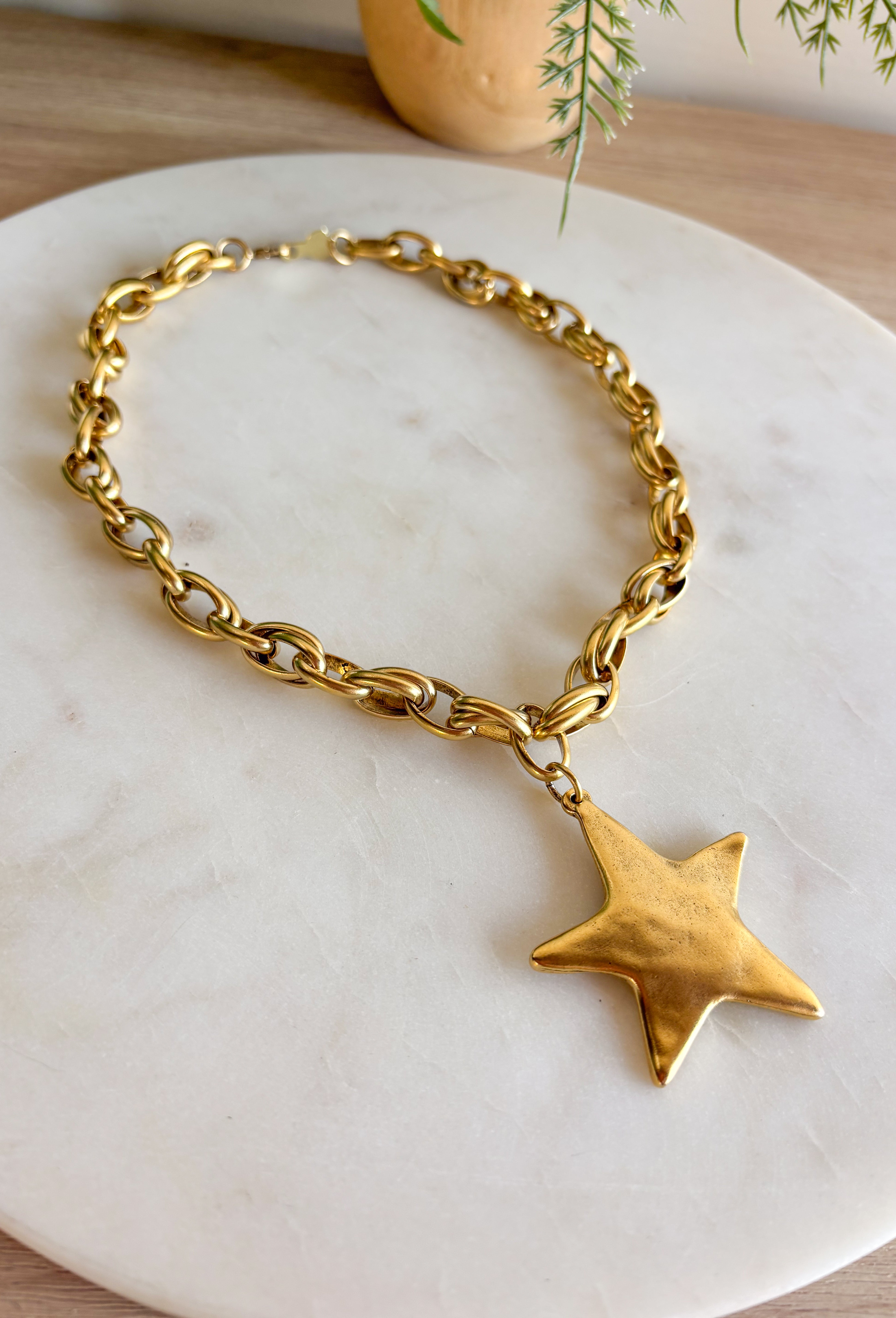 Bracha Star Shine Gold Necklace - Groovy's