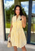 This sleeveless yellow and white striped dress by Entro is the definition of easy spring style! It’s bright, classic, and so effortless—aka the kind of piece you can throw on and instantly feel put-together. The button-down front gives it that timeless shirt dress vibe, while the tiered skirt adds a soft, flowy shape that feels fun and feminine without being fussy. The elastic waist helps create a flattering fit.