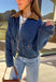 Classic and effortlessly cool, this denim barn jacket by Haute Monde is the perfect layer for the winter season. Featuring a soft brown corduroy collar and zip-front closure, it blends timeless design with everyday comfort. Functional front pockets and structured denim give it that lived-in look you’ll love for layering over your favorite winter sweaters or flannels.