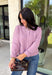 Wrap yourself in all the cozy vibes this season with this beautiful knit cardigan! Featuring gorgeous shades of purple woven throughout, this button-down cardigan is the perfect layering piece for crisp autumn mornings and cozy evenings. Front pockets add a practical touch, while the soft knit fabric makes it one you'll reach for again and again. Whether you're heading to brunch, the office, or enjoying a weekend at the pumpkin patch, this cardigan brings effortless comfort and style to every outfit.