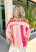 This colorful stripe button down top is bringing all the sunset-inspired summer vibes! With shades of pink and coral, it adds the prettiest pop of color while still feeling soft and easy to style. Lightweight and breathable, it’s perfect for layering over a tank or wearing on its own for an effortless, put-together look. The classic button down design keeps it timeless, while the vibrant stripes make it stand out. 